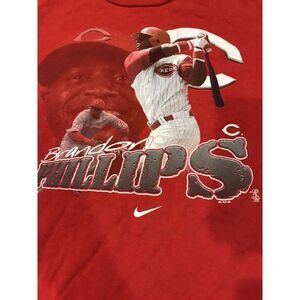 Nike‎ Cincinnati Reds Brandon Phillips #4 Player T-Shirt Size Youth L